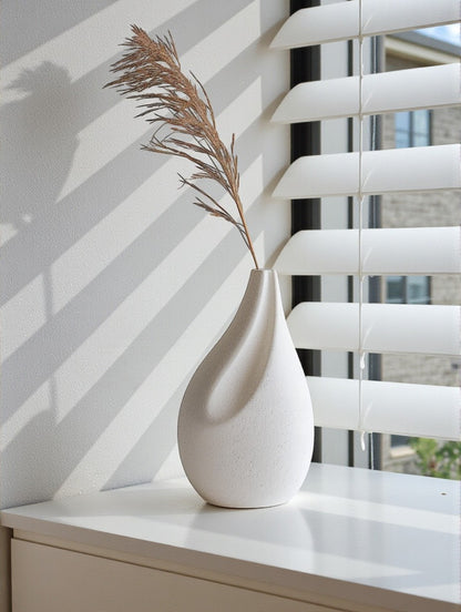 Modern Geometric Ceramic Vase - Minimalist Nordic Flower Pot for Home Decor