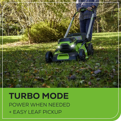 60V 21 Cordless (Self-Propelled) Lawn Mower , 2 x 4.0Ah Batteries and Dual Port Rapid Charger