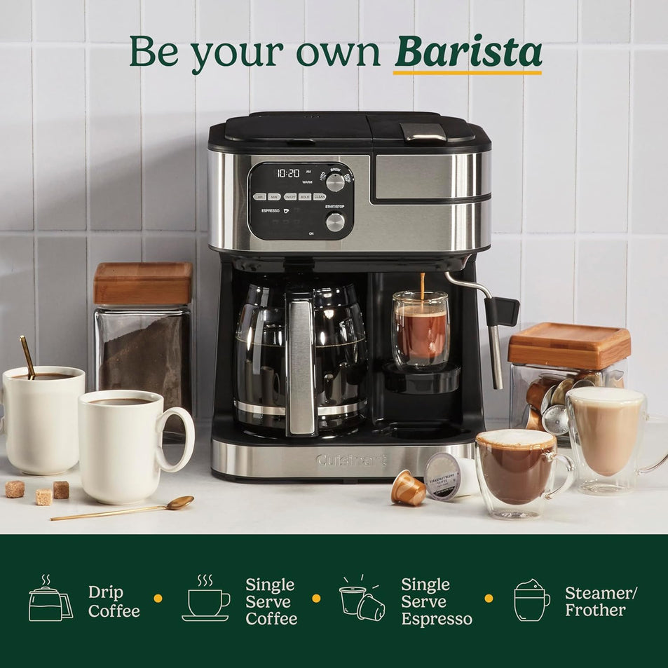 Coffeemaker 4-In-1 Coffee Center Barista Machine