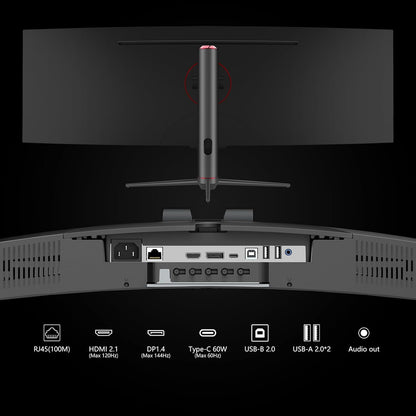 INNOCN 49" Curved Gaming Monitor, 144Hz, HDR400, USB-C, 49C1G
