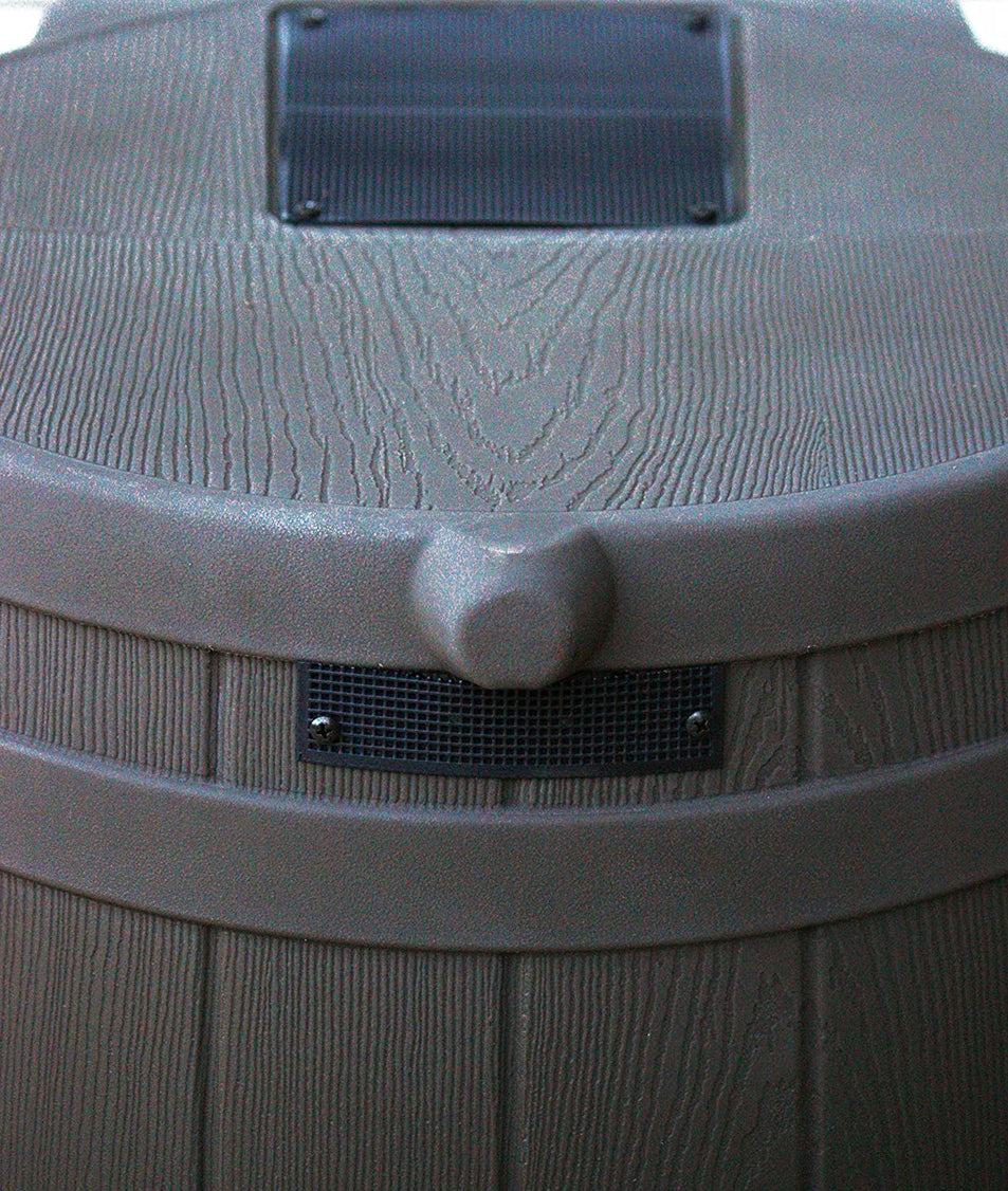 Good Ideas Rain Wizard 50 Gallon Plastic Outdoor Home Rain Barrel Water Storage Collector
