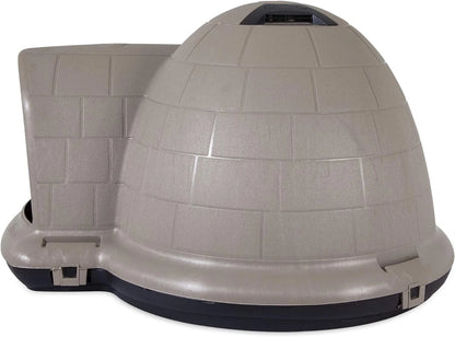 Petmate Indigo Dog House (Igloo Dog House, Made in USA with 90% Recycled Materials, All Weather Protection Pet Shelter) for XL Dogs 90 to 125 pounds, Made in USA