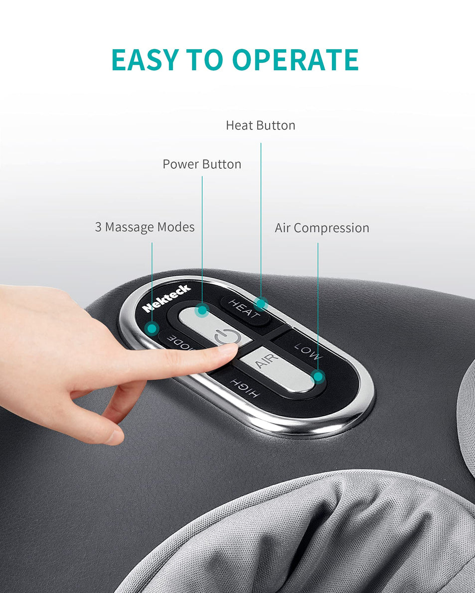 Nekteck Shiatsu Foot Massager Machine with Soothing Heat