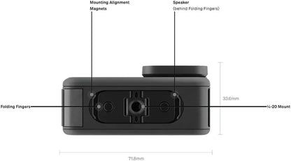 Black - Waterproof Action Camera with 5.3K60 Video, 27MP Photo + Compatability with HB-Series Lenses