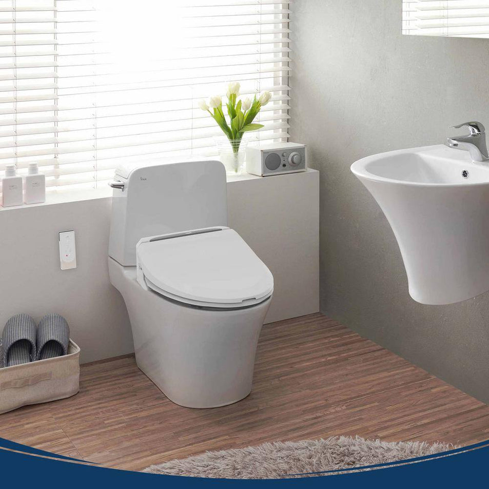 USPA 6800 Luxury Electric Bidet Seat for Elongated Toilets in White USPA6800-E