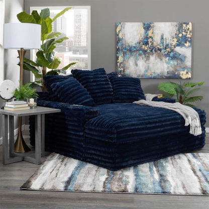 Nestle Chaise Lounge With Dual Cupholders And Charging Ports